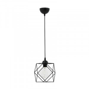 Lustra Alama E27 negru 20x20x74cm
