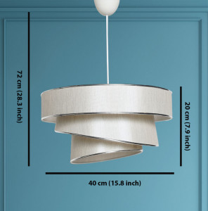 Lustra Couper - Beige, Silver Bej/Argintiu - Img 3
