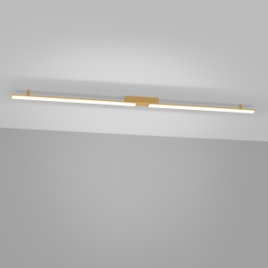 Lustra LED Lagom Auriu 4000K 181x4x7 cm - Img 3