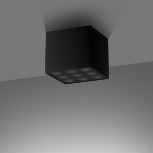 Lustra LED Ozzy Negru 4000K 9.5x9.5x8.3 cm - Img 3