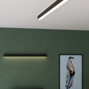 Lustra LED Pinne Negru 3000K 200x6x6 cm - Img 9