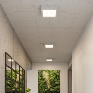 Lustra LED Riza Gri 3000K 33x33x8 cm - Img 7