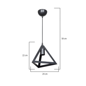 Lustra Lesly Pako World Negru 24x24x22 cm - Img 3