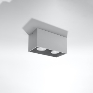 Lustra Quad Gri 20x10x10 cm - Img 2