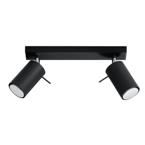 Lustra Ring Negru 30x6x16 cm