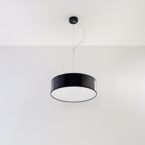Lustra suspendata Arena Negru 35x35x111 cm - Img 2
