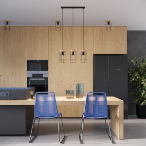 Lustra suspendata Gotto Negru 160x13x115 cm - Img 7