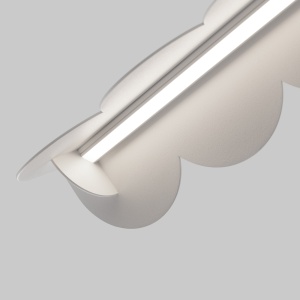 Lustra suspendata LED Biscuit Alb 4000K 131x13x200 cm - Img 6