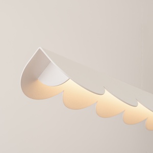 Lustra suspendata LED Biscuit Bej 3000K 131x13x200 cm - Img 4