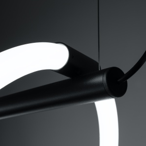 Lustra suspendata LED Galakse Negru 2700-6500K 84x45x160 cm - Img 6