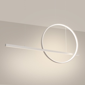 Lustra suspendata LED Glad Alb 3000K 120x20x212 cm - Img 3