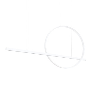 Lustra suspendata LED Glad Alb 4000K 120x20x212 cm