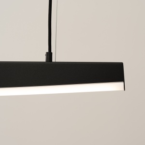 Lustra suspendata LED Jorun 120 Negru 3000K 120x3x210 cm - Img 5