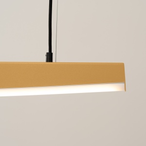Lustra suspendata LED Jorun 150 Auriu 3000K 150x3x210 cm - Img 5