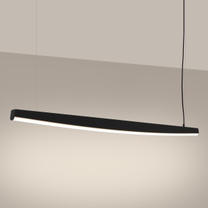 Lustra suspendata LED Jorun 150 Negru 3000K 150x3x210 cm - Img 3