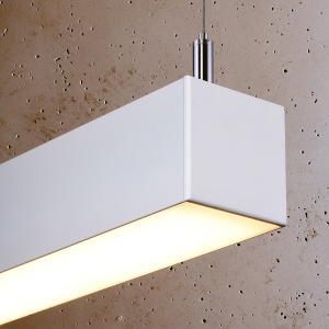 Lustra suspendata LED Pinne Alb 3000K 118x6x150 cm - Img 5