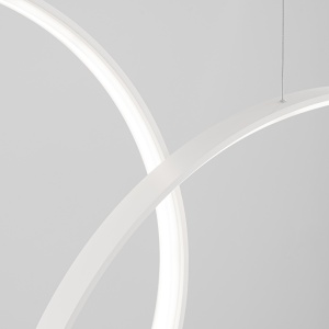 Lustra suspendata LED Rio 55 Alb 4000K 170x30x250 cm - Img 5