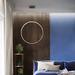 Lustra suspendata LED Rio Auriu 4000K 110x16x150 cm - Img 13