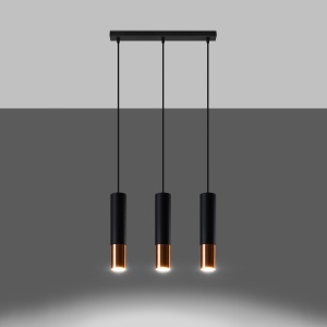 Lustra suspendata Loopez Cupru 45x6x90 cm - Img 3