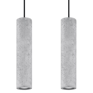 Lustra suspendata Luvo Gri 30x6x90 cm