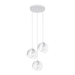 Lustra suspendata Tulos Alb 30x30x117 cm