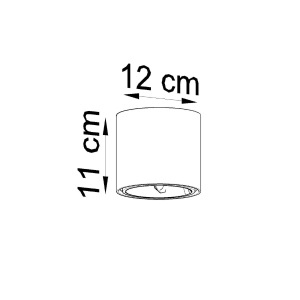 Lustra Tiube Alb 12x12x11 cm - Img 5