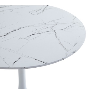 Masa dining Balou II, Pako World, MDF, Alb, 80x80x75 cm - Img 4