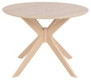 Masa dining I_Duncan, Alb, 75x105x105 cm - Img 7