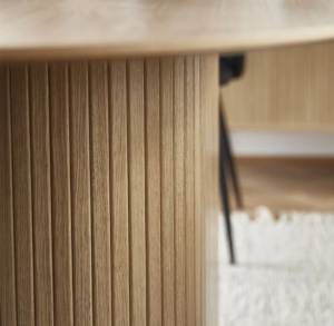 Masa dining NOLA, Stejar deschis, 95x75x180 cm