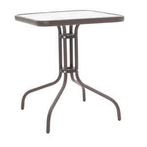 Masa dining Watson-Sussie, Pako World, Metal, Maro, 60x60x70 cm - Img 5