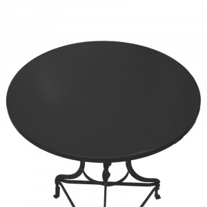 Masa Noah negru metalic D58x72cm - Img 2