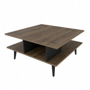 Masuta de Cafea Akya - Walnut, Negru - Img 5