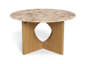 Masuta de cafea Foley V4, Maro, 42x80x80 cm - Img 4