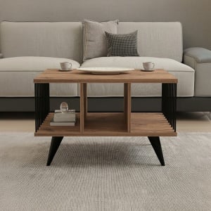 Masuta de cafea Pena, Negru, 90x60x39.5 cm - Img 2