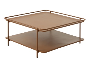 Masuta de cafea YUBA, Teracota, 75x34x75 cm - Img 4