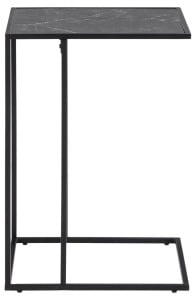 Masuta laterala Infinity, Negru, 63x43x35 cm - Img 5