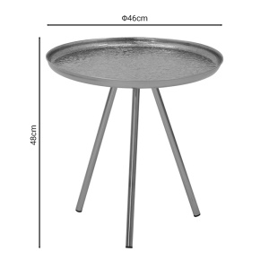 Masuta laterala Jacksie metal bronz aur 46x46x48 cm - Img 4