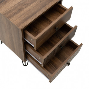 Noptiera Boho Walnut 40x40x59 cm - Img 5