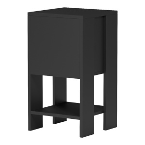 Noptiera, Reppo, Negru, 30x30x55 cm - Img 5