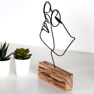 Obiect decorativ M-037 Negru 17x31x3.5 cm - Img 3
