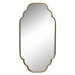 Oglinda Farous metal auriu 61x3x122 cm
