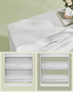 Pantofar Alb Vasagle 80x24x102 cm - Img 7
