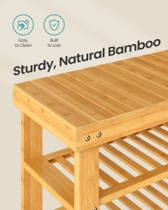 Pantofar Bambou, Natural, 70x28.7x52 cm - Img 6