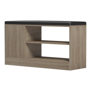 Pantofar bancheta cu depozitare Deboule Bej 90x30x46 cm - Img 5