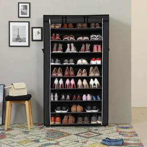 Pantofar, Songmics, Negru, 85x28x162 cm - Img 5