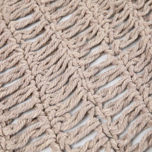 Parasolar roof macrame, Shelto, Crem, 400x400x37 cm - Img 4