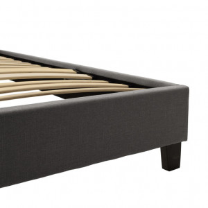 Pat 1 persoana 100x200 cm Mago 9912 Gri Inchis - Img 6