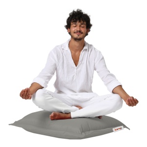 Perna de exterior Cushion Pouf Gri - Img 2