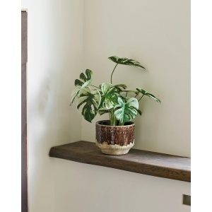 Planta artificiala decorativa Monstera Monstera, Verde, 26x26x41 cm