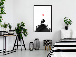 Poster - Banksy: Kids on Guns, cu Ramă neagră, 30x45 cm - Img 2